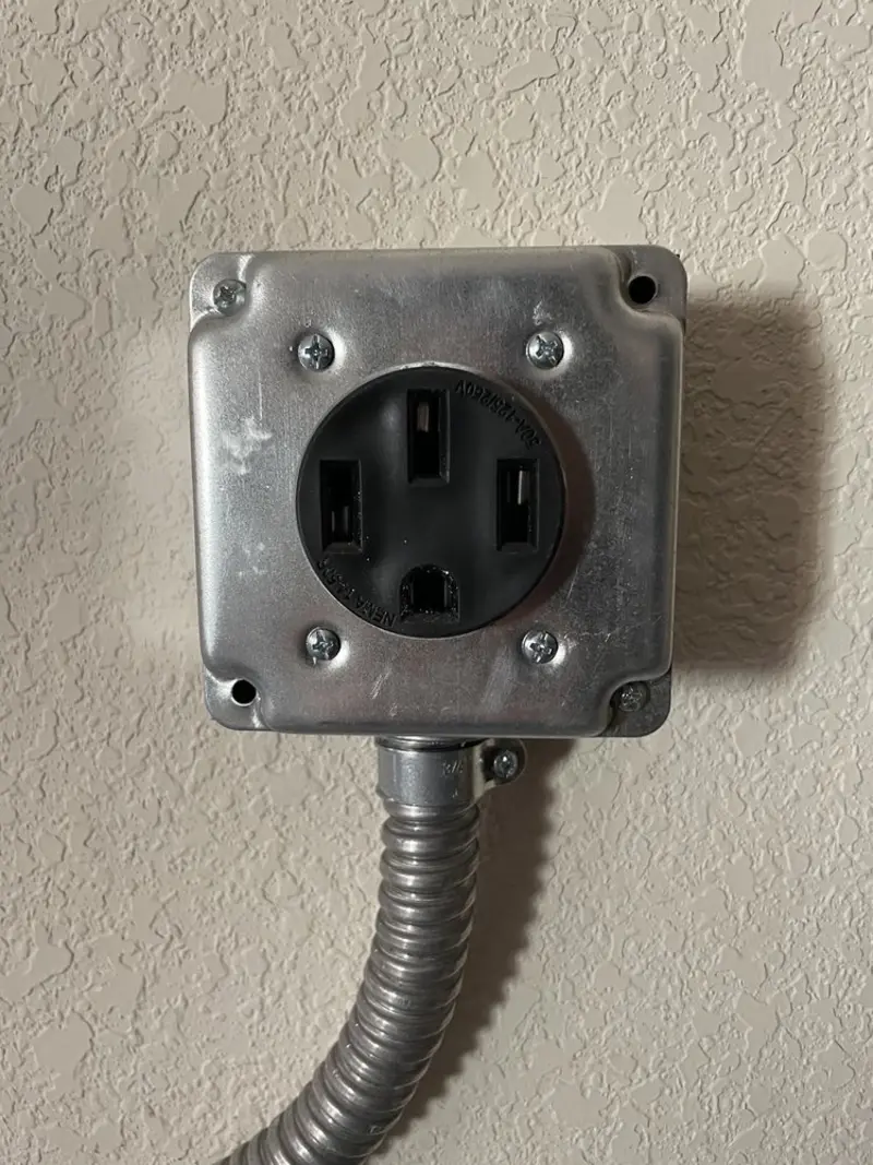 NEMA 14-50 outlet installed for Electrical Panel Upgrade in Bowling Green